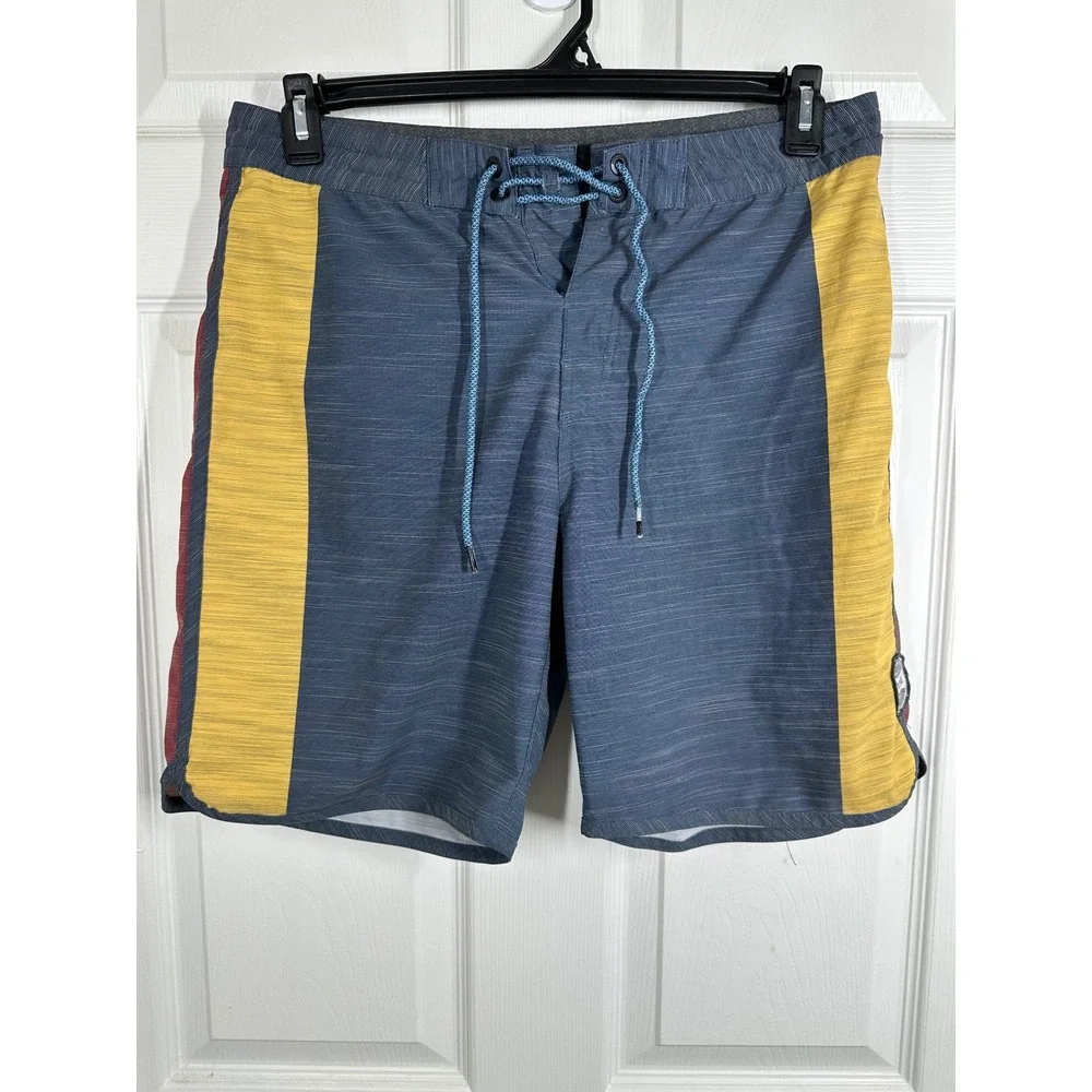 Rip Curl Board Shorts Mens 32 Blue Mirage Colorblock Surf Trunks Swimwear 7259